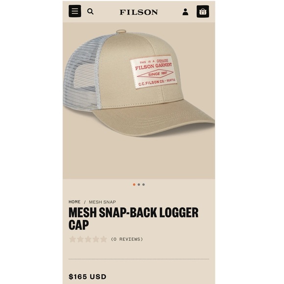 Filson Mesh Snap-Back Logger Cap - Picture 7 of 7